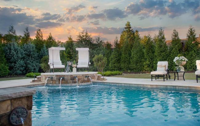 Photography for luxury pool builder